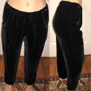 Rose Parks black velvet pants